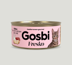 Gosbi Fresko Cat Kitten Atún con Pollo y Leche 70 gr