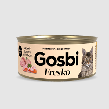 Gosbi Fresko Cat Adult Pavo con Jamón 70 gr