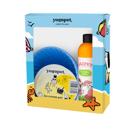 Yogupet SUMMERBOX XIV para Perros y Gatos. Pack Verano con Helado, Gazpet y Comedero (Copia) (Copia)