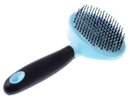Cepillo para Mascotas con Púas Redondeadas. Azul
