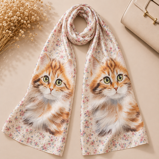 Foulard de Seda “Mirada Felina”