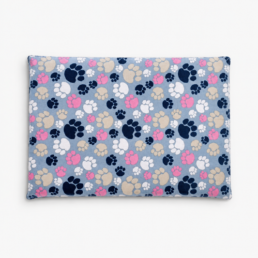 Colchoneta para Mascotas con Estampado de Huellas
