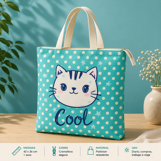 Tote Bag Diseño Gatos