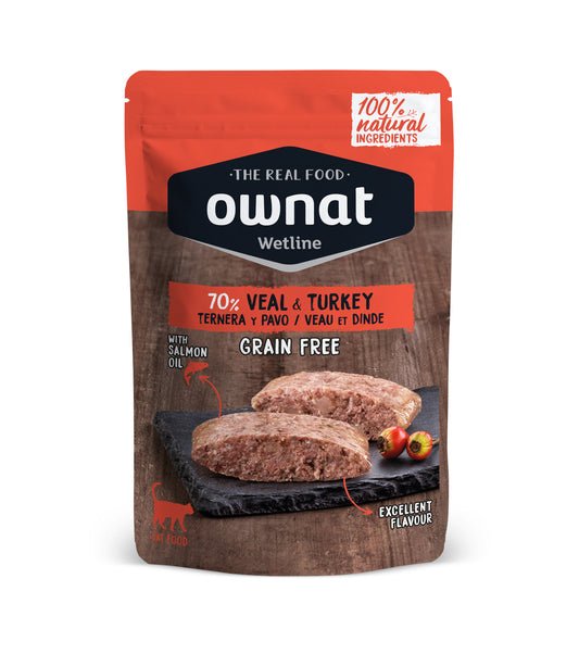 Ownat Wetline Ternera & Pavo para gatos