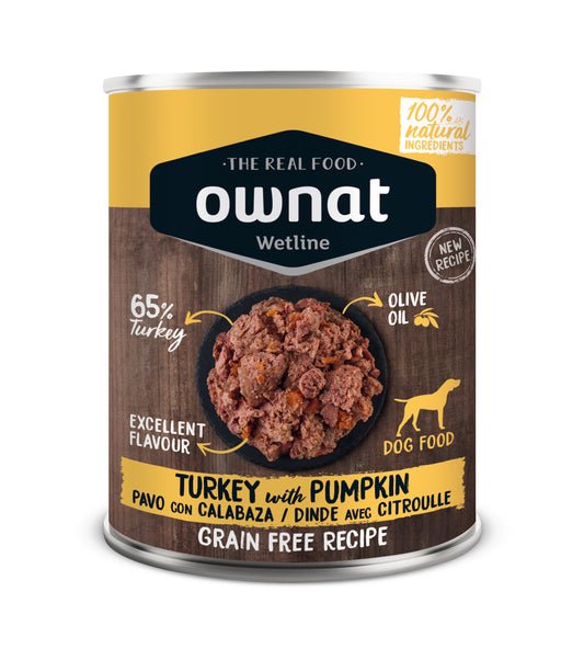 Ownat Wetline Pavo With Calabaza para perros